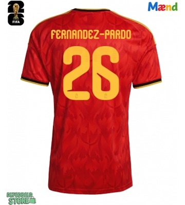Belgien Matias Fernandez-Pardo #26 Replika Hjemmebanetrøje VM 2026 Kortærmet